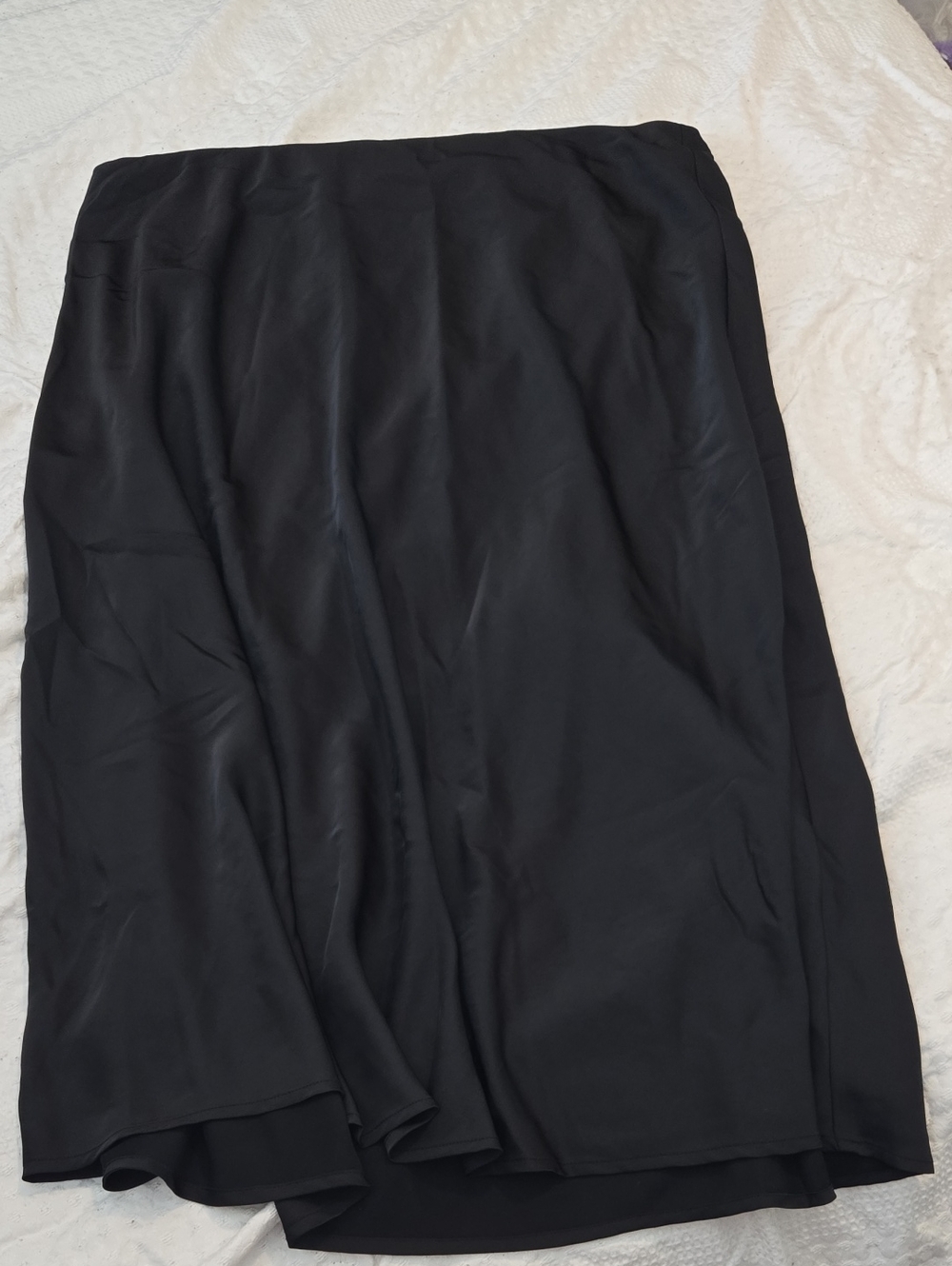 Old Navy Black Midi Skirt — Fluid A-Line Silhouette